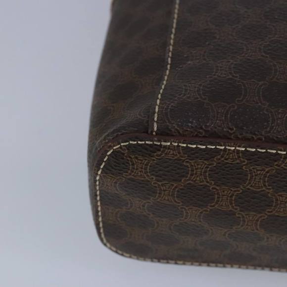 CELINE Macadam Canvas Hand Bag PVC Leather Brown Auth ar12788 - Picture 16 of 16